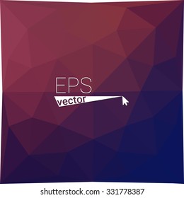 multicolor dark pink geometric rumpled triangular low poly style gradient illustration graphic background. Vector polygonal design for your business.