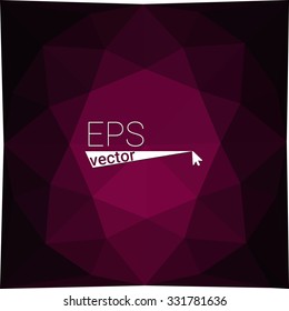 multicolor dark pink geometric rumpled triangular low poly style gradient illustration graphic background. Vector polygonal design for your business.