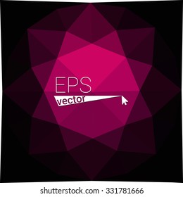 multicolor dark pink geometric rumpled triangular low poly style gradient illustration graphic background. Vector polygonal design for your business.