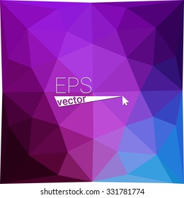Multicolor dark pink  geometric rumpled triangular low poly style gradient illustration graphic background. Vector polygonal design for your business.
