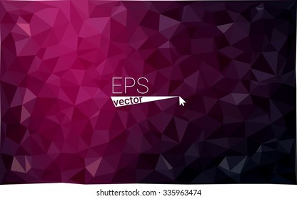 multicolor dark pink geometric rumpled triangular low poly style gradient illustration graphic background. Vector polygonal design for your business.