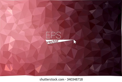 multicolor dark pink geometric rumpled triangular low poly style gradient illustration graphic background. Vector polygonal design for your business.