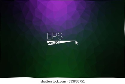 multicolor dark pink, green geometric rumpled triangular low poly style gradient illustration graphic background. Vector polygonal design for your business.
