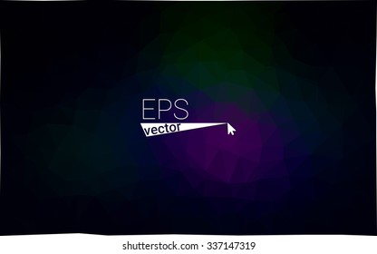 Multicolor dark pink, green geometric rumpled triangular low poly origami style gradient illustration graphic background. Vector polygonal design for your business.