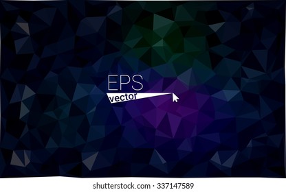 Multicolor dark pink, green geometric rumpled triangular low poly origami style gradient illustration graphic background. Vector polygonal design for your business.