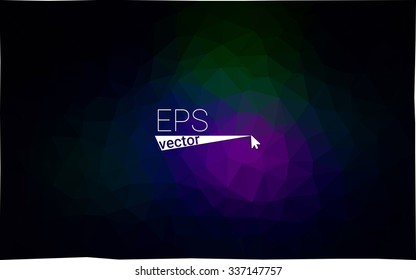 Multicolor dark pink, green geometric rumpled triangular low poly origami style gradient illustration graphic background. Vector polygonal design for your business.