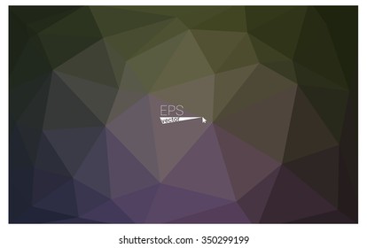 Multicolor dark pink, green geometric rumpled triangular low poly origami style gradient illustration graphic background. Vector polygonal design for your business.