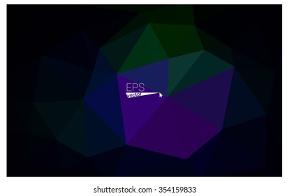 Multicolor dark pink, green geometric rumpled triangular low poly origami style gradient illustration graphic background. Vector polygonal design for your business.