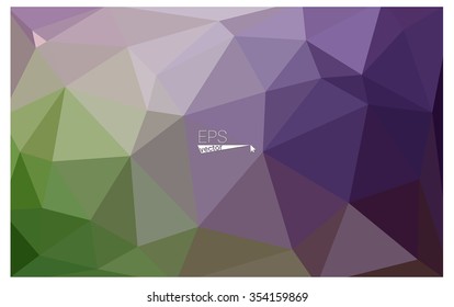 Multicolor dark pink, green geometric rumpled triangular low poly origami style gradient illustration graphic background. Vector polygonal design for your business.