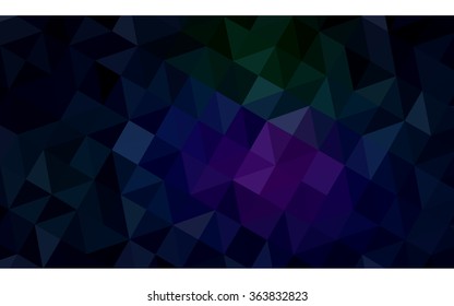 Multicolor dark pink, green polygonal illustration, which consist of triangles. Geometric background in Origami style with gradient. Triangular design for your business in vector.