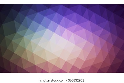 Multicolor dark pink, green polygonal illustration, which consist of triangles. Geometric background in Origami style with gradient. Triangular design for your business in vector.