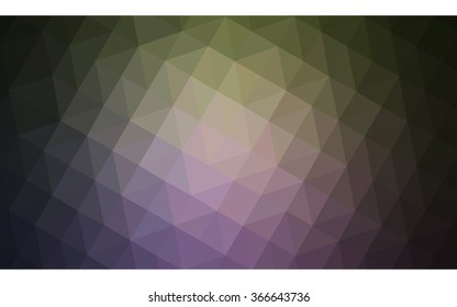 Multicolor dark pink, green polygonal illustration, which consist of triangles. Geometric background in Origami style with gradient. Triangular design for your business.