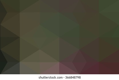 Multicolor dark pink, green polygonal illustration, which consist of triangles. Geometric background in Origami style with gradient. Triangular design for your business.