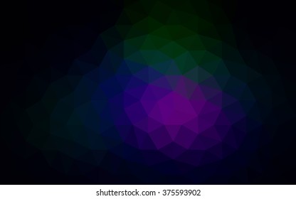 Multicolor dark pink, green polygonal illustration, which consist of triangles. Geometric background in Origami style with gradient. Triangular design for your business.