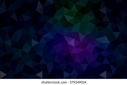 Multicolor dark pink, green polygonal illustration, which consist of triangles. Geometric background in Origami style with gradient. Triangular design for your business.