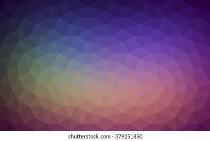 Multicolor dark pink, green polygonal illustration, which consist of triangles. Geometric background in Origami style with gradient. Triangular design for your business.