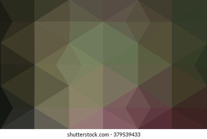 Multicolor dark pink, green polygonal illustration, which consist of triangles. Geometric background in Origami style with gradient. Triangular design for your business.