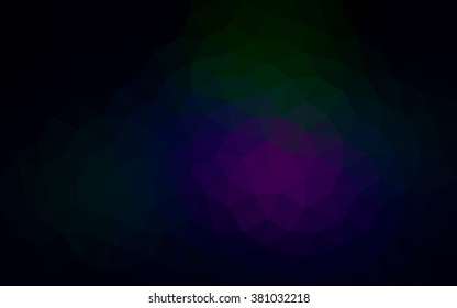 Multicolor dark pink, green polygonal illustration, which consist of triangles. Geometric background in Origami style with gradient. Triangular design for your business.