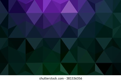Multicolor dark pink, green polygonal illustration, which consist of triangles. Geometric background in Origami style with gradient. Triangular design for your business.