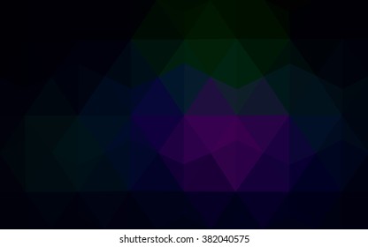 Multicolor dark pink, green polygonal illustration, which consist of triangles. Geometric background in Origami style with gradient. Triangular design for your business.