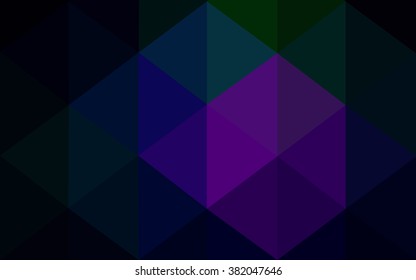 Multicolor dark pink, green polygonal illustration, which consist of triangles. Geometric background in Origami style with gradient. Triangular design for your business.
