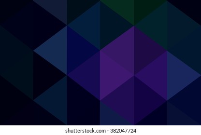 Multicolor dark pink, green polygonal illustration, which consist of triangles. Geometric background in Origami style with gradient. Triangular design for your business.