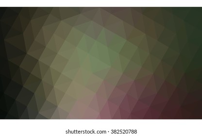 Multicolor dark pink, green polygonal illustration, which consist of triangles. Geometric background in Origami style with gradient. Triangular design for your business.