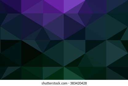 Multicolor dark pink, green polygonal illustration, which consist of triangles. Geometric background in Origami style with gradient. Triangular design for your business.