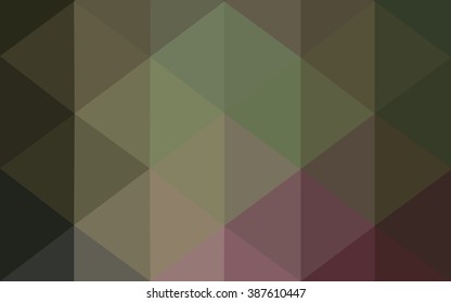 Multicolor dark pink, green polygonal illustration, which consist of triangles. Geometric background in Origami style with gradient. Triangular design for your business.