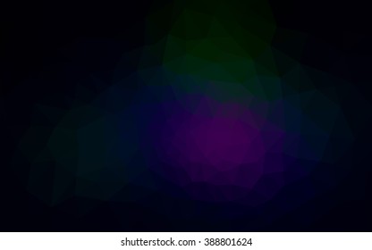 Multicolor dark pink, green polygonal illustration, which consist of triangles. Geometric background in Origami style with gradient. Triangular design for your business.