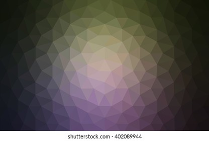 Multicolor dark pink, green polygonal illustration, which consist of triangles. Geometric background in Origami style with gradient. Triangular design for your business.
