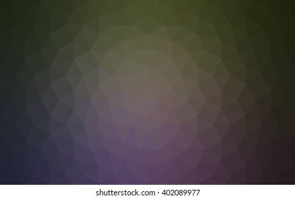 Multicolor dark pink, green polygonal illustration, which consist of triangles. Geometric background in Origami style with gradient. Triangular design for your business.