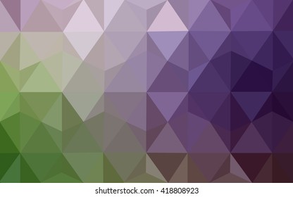 Multicolor dark pink, green polygonal illustration, which consist of triangles. Geometric background in Origami style with gradient. Triangular design for your business.