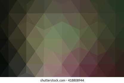 Multicolor dark pink, green polygonal illustration, which consist of triangles. Geometric background in Origami style with gradient. Triangular design for your business.
