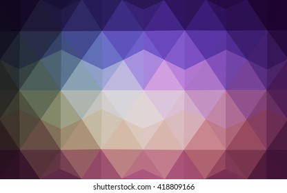 Multicolor dark pink, green polygonal illustration, which consist of triangles. Geometric background in Origami style with gradient. Triangular design for your business.