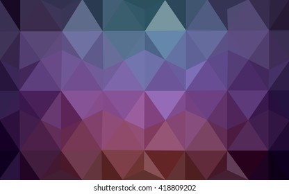 Multicolor dark pink, green polygonal illustration, which consist of triangles. Geometric background in Origami style with gradient. Triangular design for your business.