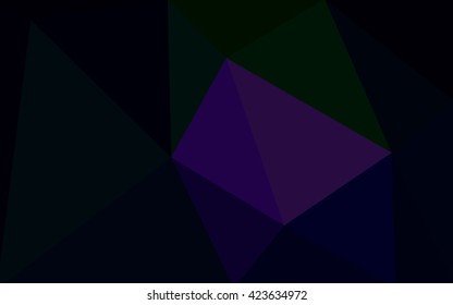 Multicolor dark pink, green polygonal illustration, which consist of triangles. Geometric background in Origami style with gradient. Triangular design for your business.