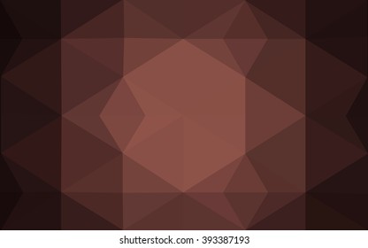 Multicolor dark pink polygonal illustration, which consist of triangles. Geometric background in Origami style with gradient. Triangular design for your business.