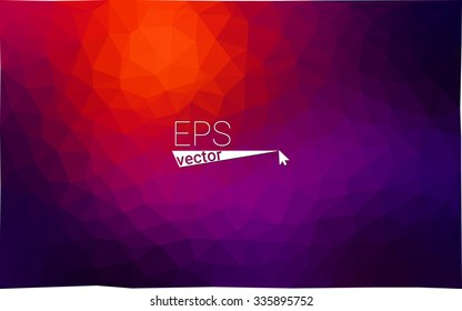 Multicolor dark pink, red, orange  geometric rumpled triangular low poly style gradient illustration graphic background. Vector polygonal design for your business.
