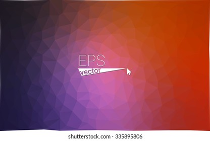 Multicolor dark pink, red, orange  geometric rumpled triangular low poly style gradient illustration graphic background. Vector polygonal design for your business.