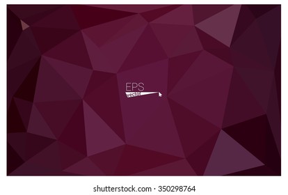 Multicolor dark pink, red, orange geometric rumpled triangular low poly origami style gradient illustration graphic background. Vector polygonal design for your business.