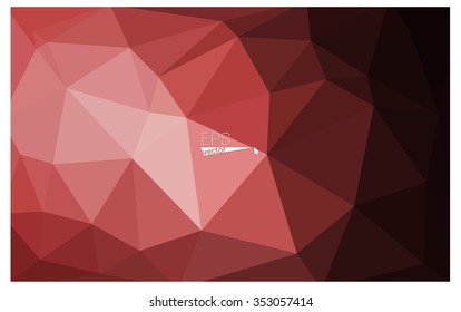 Multicolor dark pink, red, orange geometric rumpled triangular low poly origami style gradient illustration graphic background. Vector polygonal design for your business.