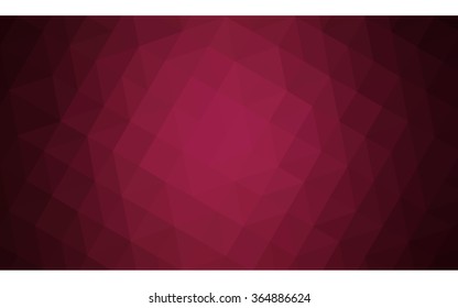 Multicolor dark pink, red, orange polygonal illustration, which consist of triangles. Geometric background in Origami style with gradient. Triangular design for your business in vector.