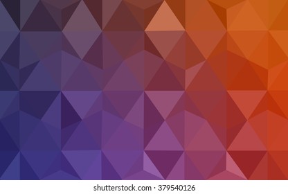 Multicolor dark pink, red, orange polygonal illustration, which consist of triangles. Geometric background in Origami style with gradient. Triangular design for your business.