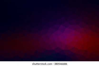 Multicolor dark pink, red, orange polygonal illustration, which consist of triangles. Geometric background in Origami style with gradient. Triangular design for your business.