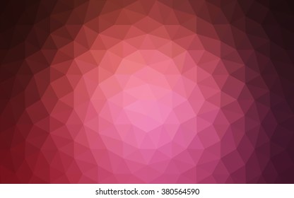 Multicolor dark pink, red, orange polygonal illustration, which consist of triangles. Geometric background in Origami style with gradient. Triangular design for your business.
