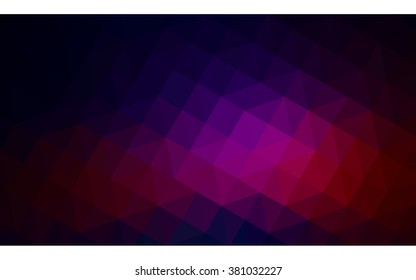 Multicolor dark pink, red, orange polygonal illustration, which consist of triangles. Geometric background in Origami style with gradient. Triangular design for your business.