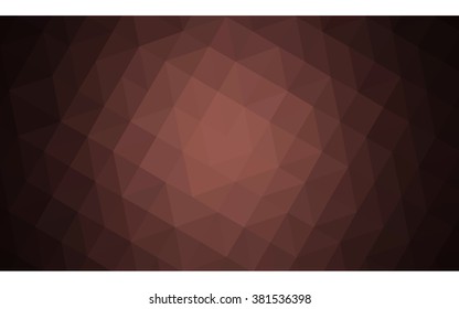 Multicolor dark pink, red, orange polygonal illustration, which consist of triangles. Geometric background in Origami style with gradient. Triangular design for your business.