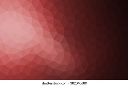 Multicolor dark pink, red, orange polygonal illustration, which consist of triangles. Geometric background in Origami style with gradient. Triangular design for your business.