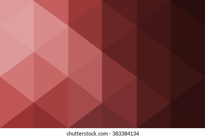 Multicolor dark pink, red, orange polygonal illustration, which consist of triangles. Geometric background in Origami style with gradient. Triangular design for your business.